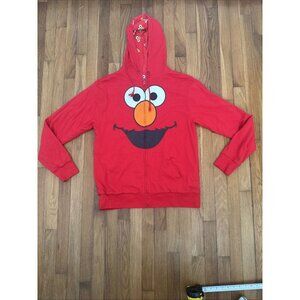 Sesame Street Elmo Reversible Hoodie Red Men's Size L